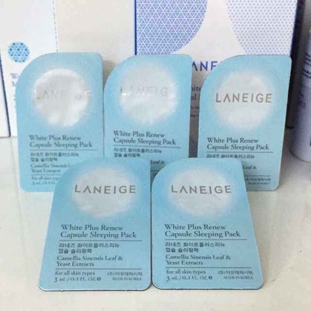 Set 5 viên mặt nạ ngủ White Plus 