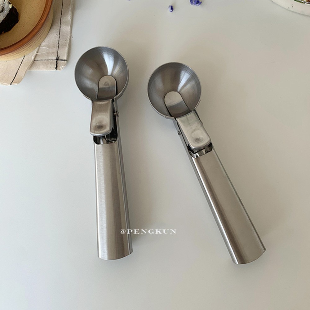 Muỗng múc kem / trái cây bằng thép không gỉ tiện dụng