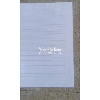 Giấy dòng kẻ ngang a4; a3 in 2 mặt gập đôi; giấy ô ly a4