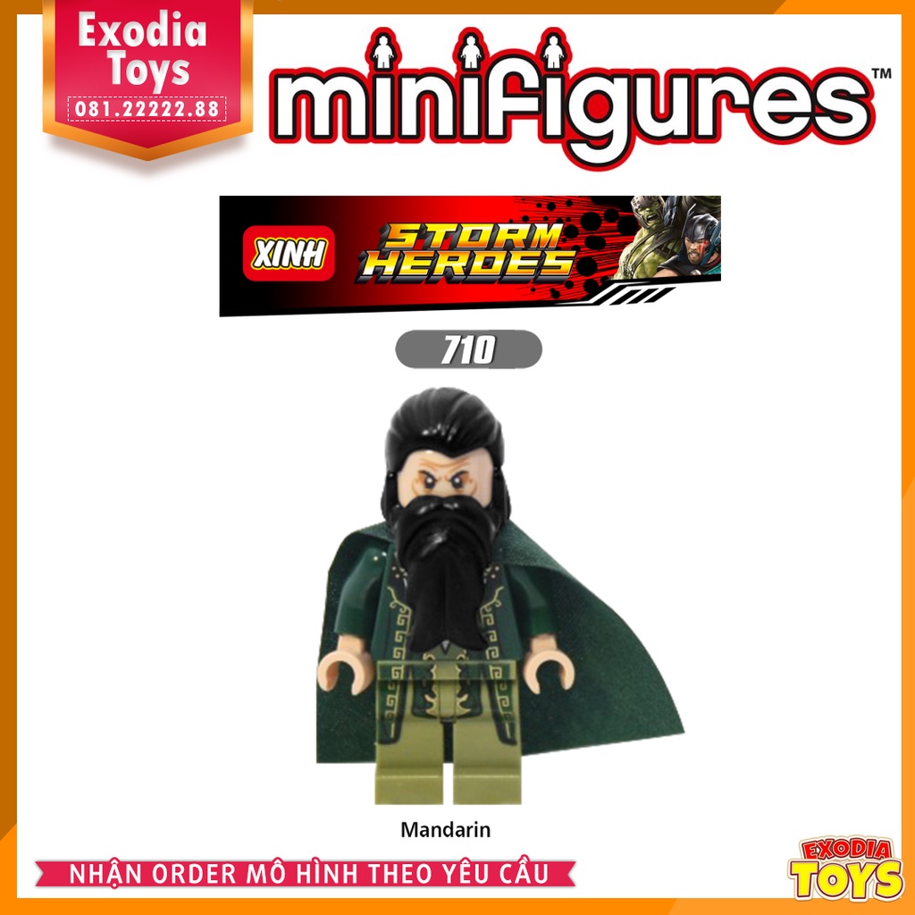 Xếp hình minifigure siêu anh hùng Marvel Thor : Ragnarok - Đồ chơi lắp ghép sáng tạo - X0172