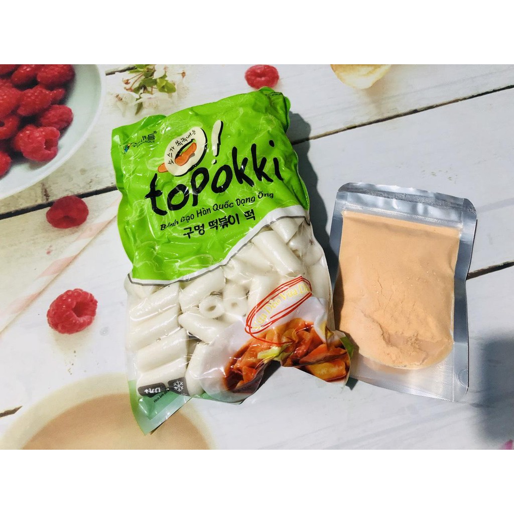 Combo bánh gạo ống và bột phô mai hấp dẫn ( 1kg bánh gạo ống, 100g bột phô mai)