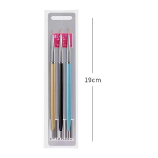 Set 3 cây cọ vẽ nét, cọ chuyên dụng cho dân làm móng