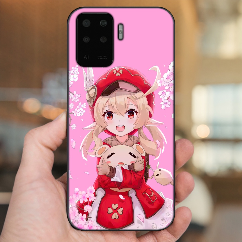 Ốp lưng Oppo A94 viền đen in hình Klee Genshin Impact