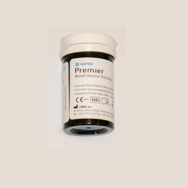 Que thử đường huyết Nipro Premier α hộp 25 que