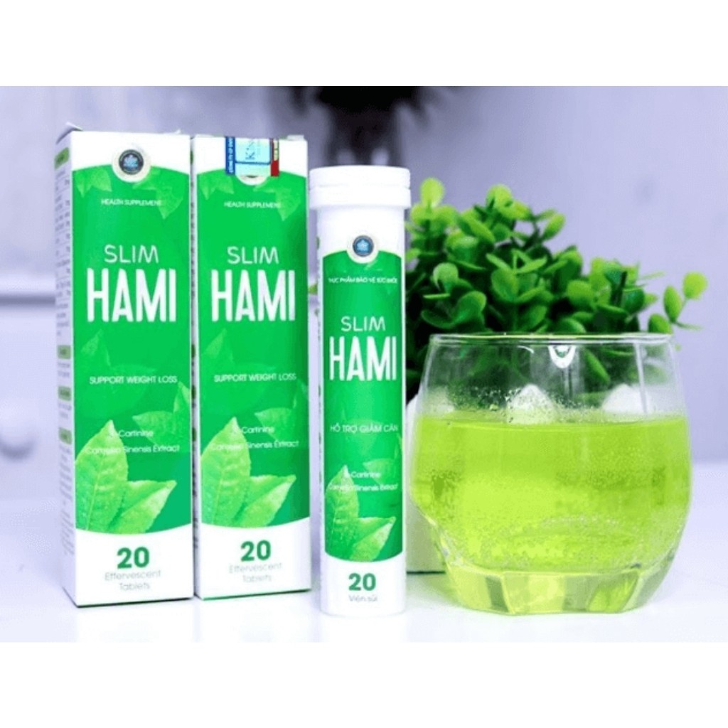 ✔️ Giảm Cân Cấp Tốc Slim Hamii Thế Hệ Mới Chính Hãng Sunite - Hộp 20 Viên Sủi