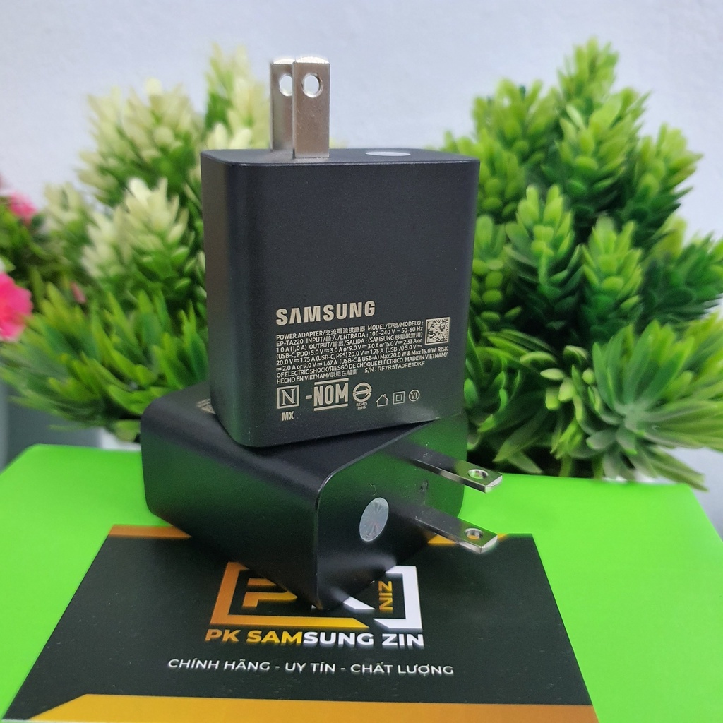 Củ Sạc Siêu Nhanh 2 Cổng  Samsung EP- TA220 Chính Hãng, Sạc Cùng Lúc 2 Thiết Bị, Nobox, Mới 100%