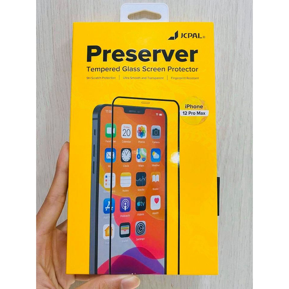 Kính Cường Lực JCPAL Preserver Dành Cho iPhone 12 Mini, 12/Pro, 12 Pro Max