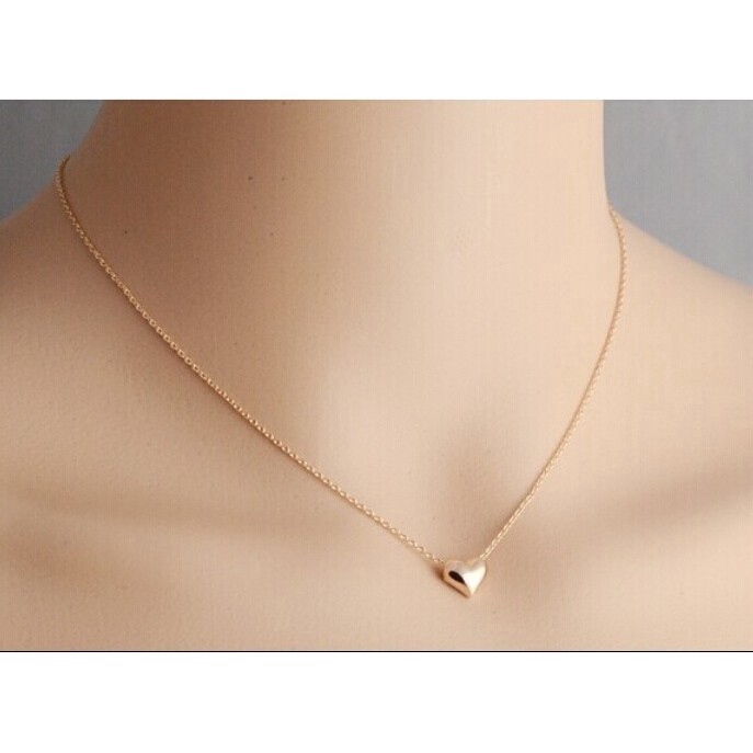 Dây Chuyền Mạ Vàng Hình Trái Tim Xinh Xắn