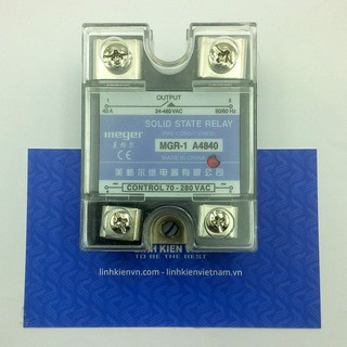 Relay bán dẫn mgr-1 a4840 ssr 40a input: 70 - 280 vac - k2h19