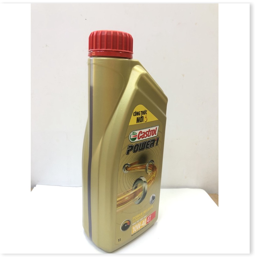 [ SỬA CHỮA LƯU ĐỘNG 24/7 HCM ] Nhớt xe số CASTROL POWER 1 4T 10W40 1L/0.8L GARA NGUYỄN LỢI