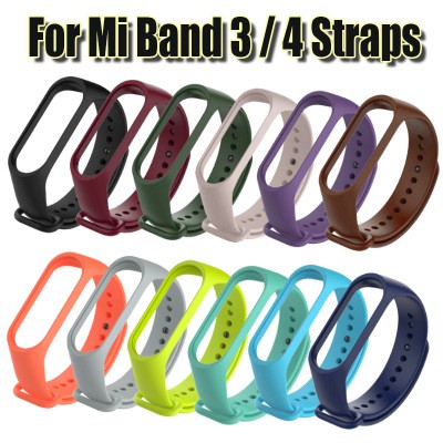 Dây Đeo Silicon Thay Thế Cho Đồng Hồ Thông Minh Xiaomi Mi 3 4