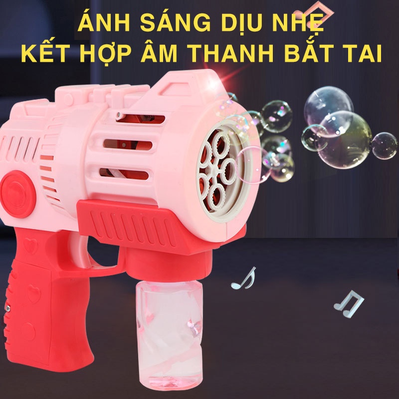 Súng bắn bong bóng xà phòng 5 nòng size lớn MILOHOUSE 231