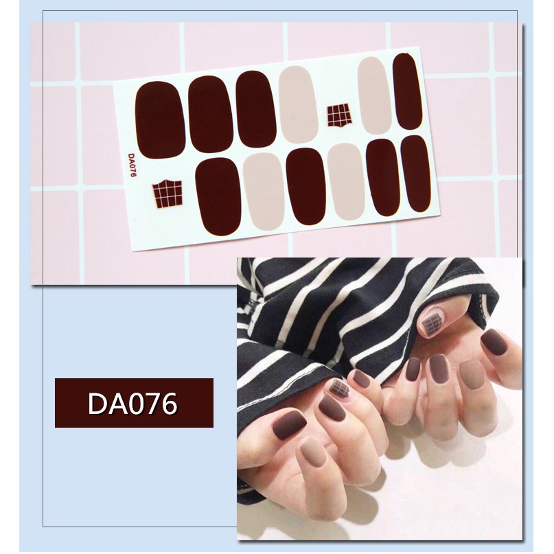 Tấm nail sticker                                                            ❌FREESHIP❌ dán móng giả siêu đẹp [DA061-080]
