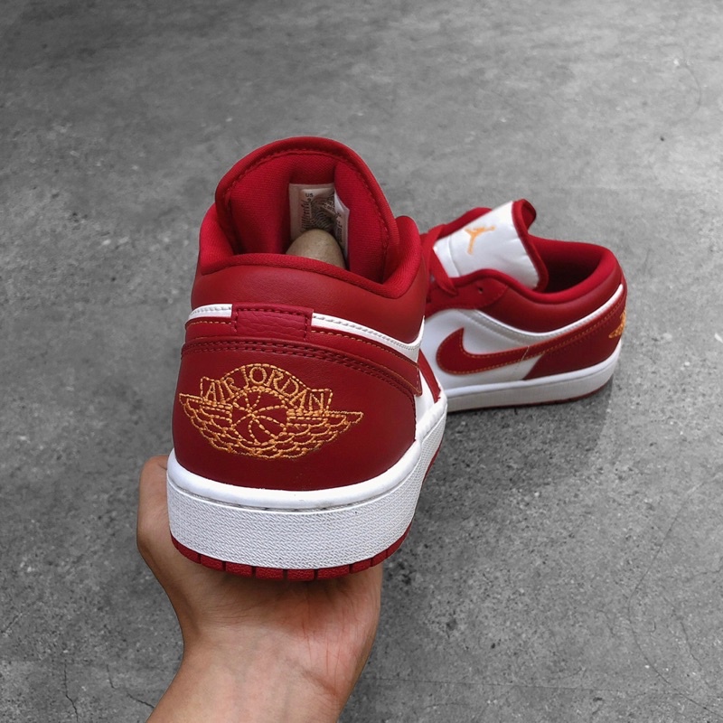 [CHÍNH HÃNG] Giày Jordan 1 Low 'Cardinal Red' (553560-607)