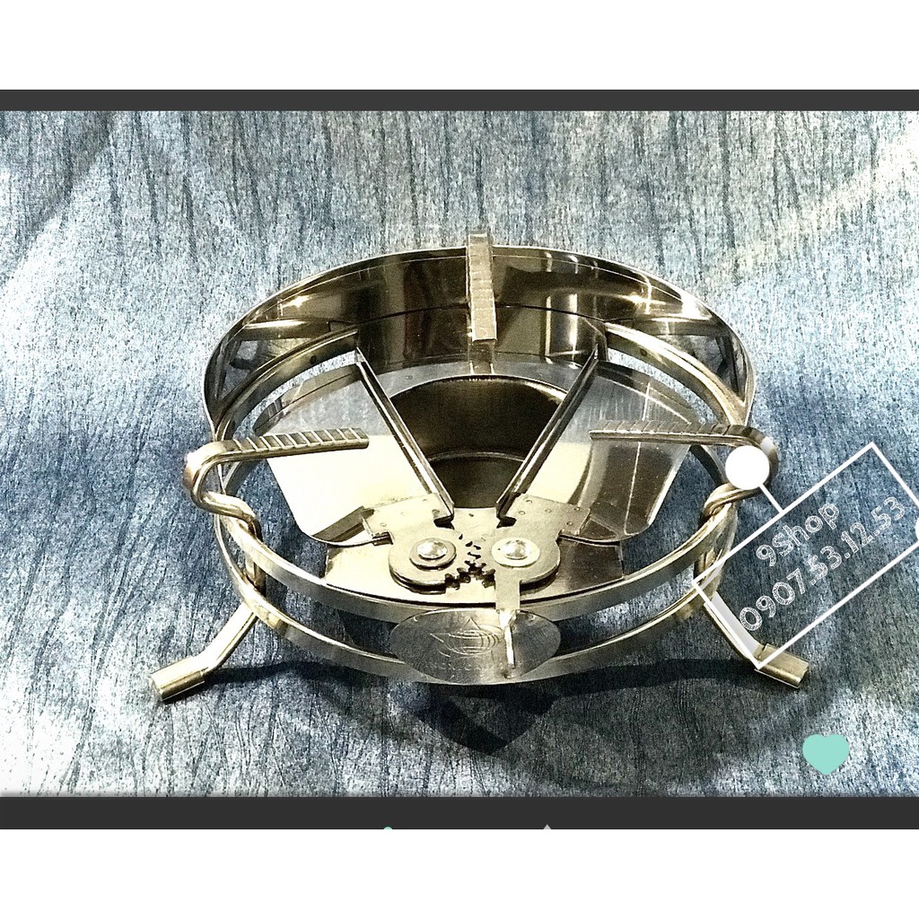 Bếp cồn có chắn gió - inox cao cấp siêu chắc siêu bền - SP có đăng kí bản quyền