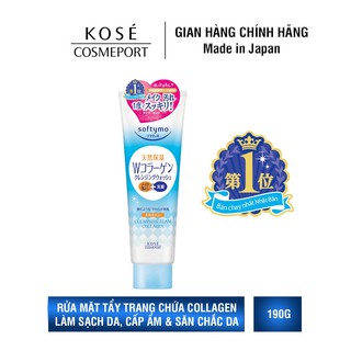 Sữa rửa mặt Kosé 2 trong 1 Cosmeport Softymo Cleansing Foam Collagen
