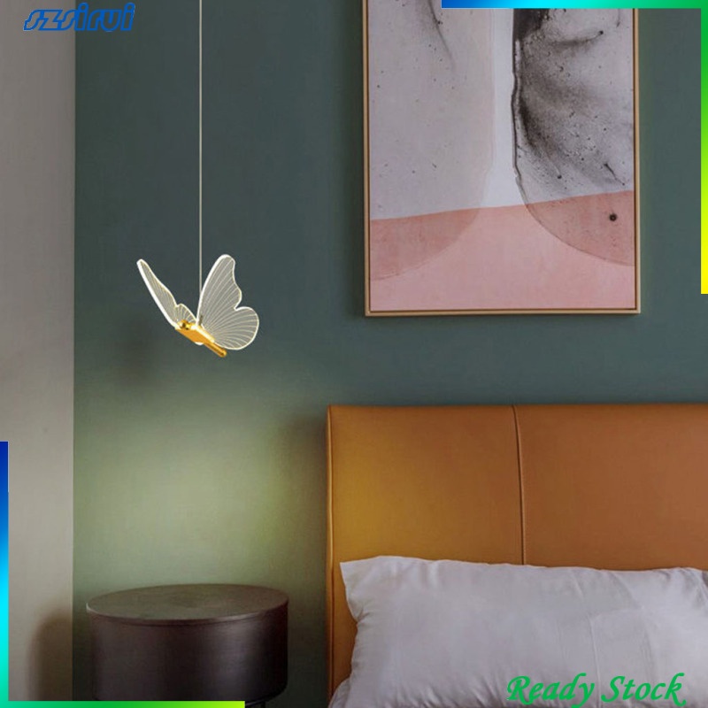 Đèn Treo Trần Nhà Bằng Acrylic Hình Bướm Sang Trọng Trang Trí Phòng Ngủ