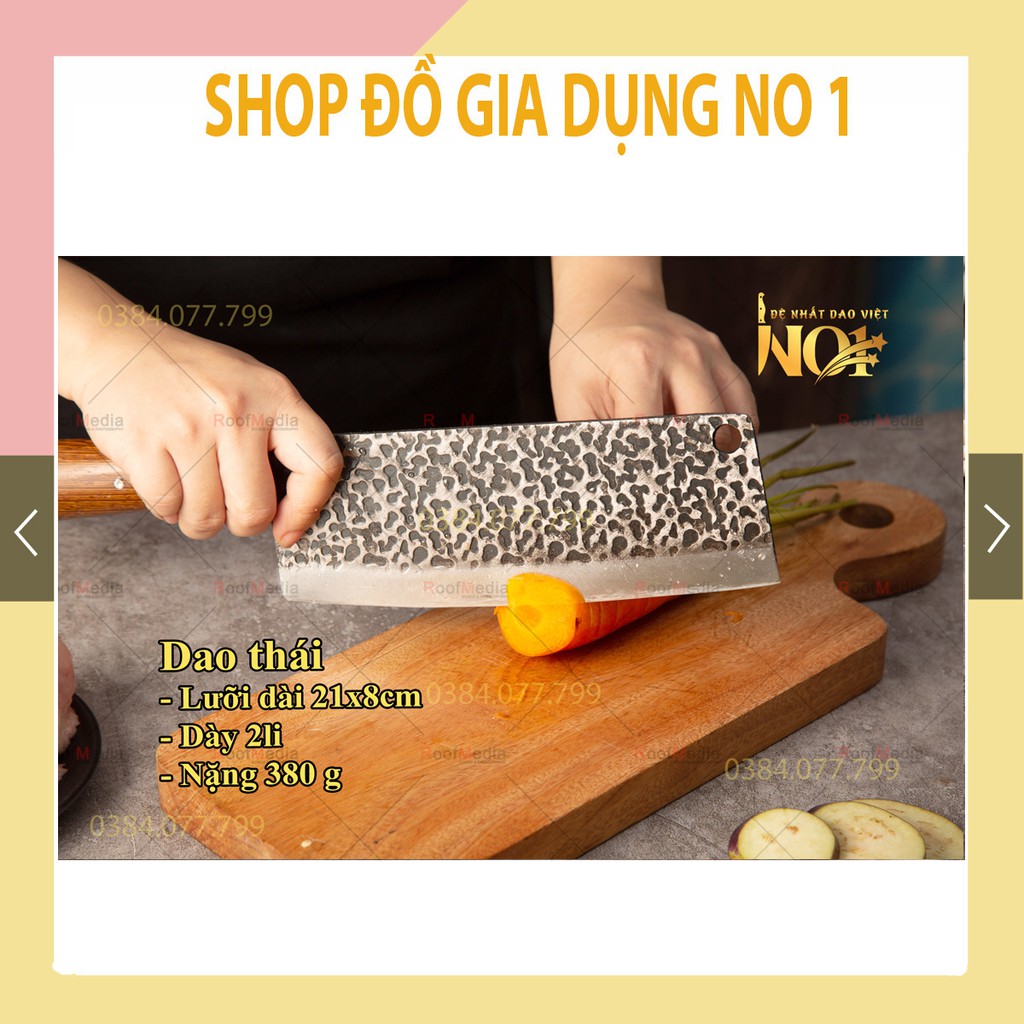 Dao Phúc Sen Bộ 3 dao nhà bếp làm từ thép Nhíp cao cấp chống gỉ