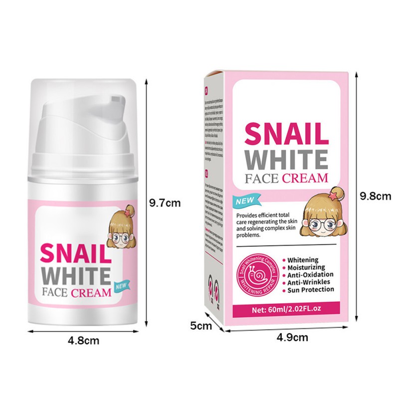 Kem Ốc Sên 60ml Dưỡng Ẩm Làm Trắng Da Mặt Chống Oxy Hóa Chống Nếp Nhăn