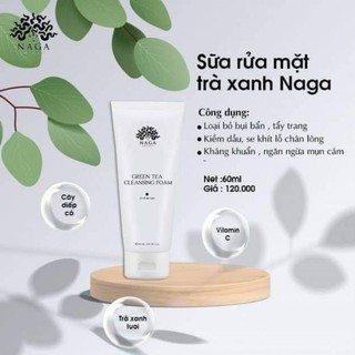 Sữa rửa mặt trà xanh naga