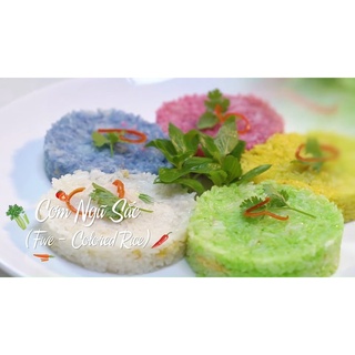 Set 5 ống cơm lam ngũ sắc Tây Bắc (giao hỏa tốc TPHCM)