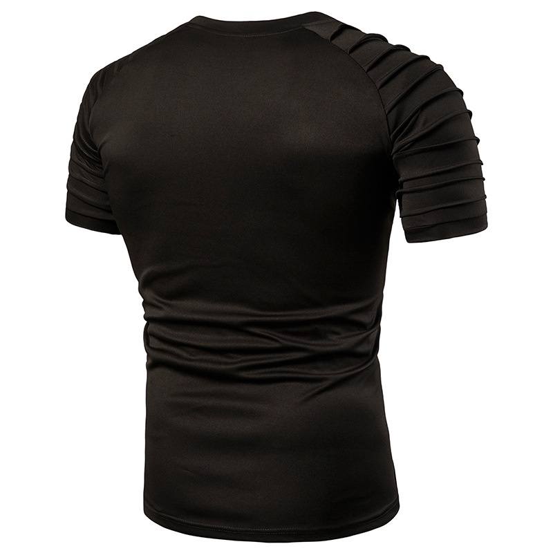 Áo thun Nam Áo phông Nam chất liệu Polyester, siêu mát  không nhăn không phai màu Phong cách ôm body lịch lãm mã H44