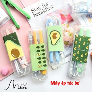 Máy làm tóc duỗi tóc mini hộp quả bơ siêu cute full box nhỏ gọn dễ mang đi lại