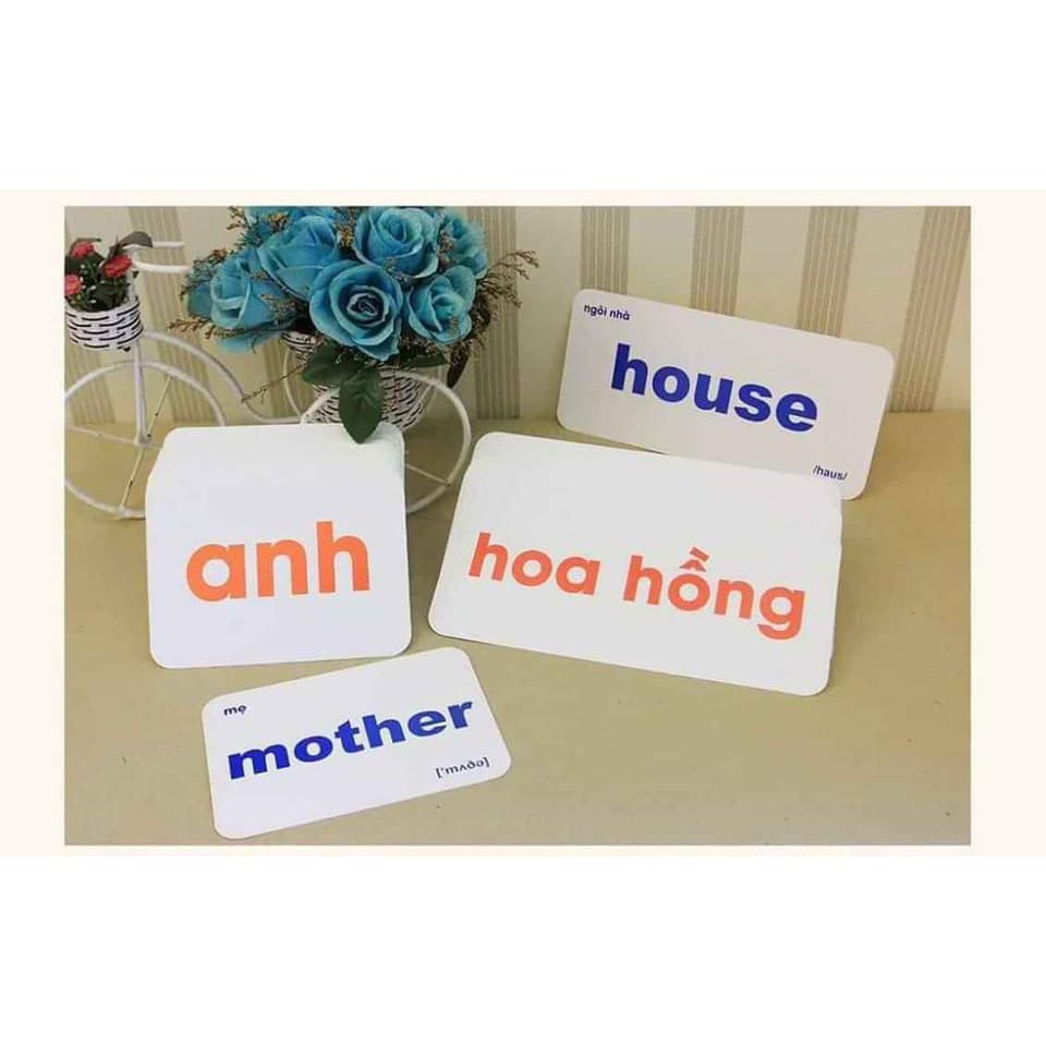 [Giáo dục sớm] Bộ Thẻ Từ Đơn, Từ Ghép Cho Bé