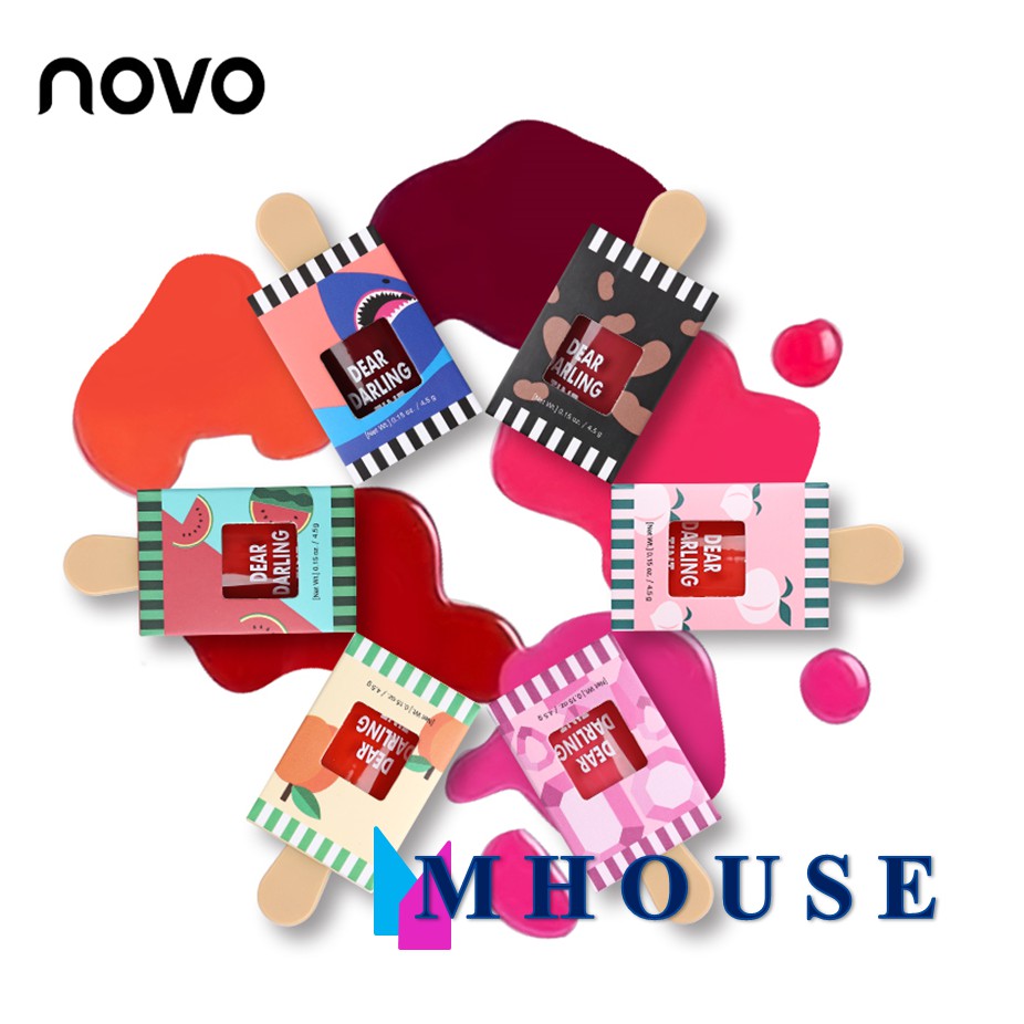 (hàng Mới Về) Son Môi Novo Thiết Kế Hình Que Kem Dễ Thương Cho Nữ