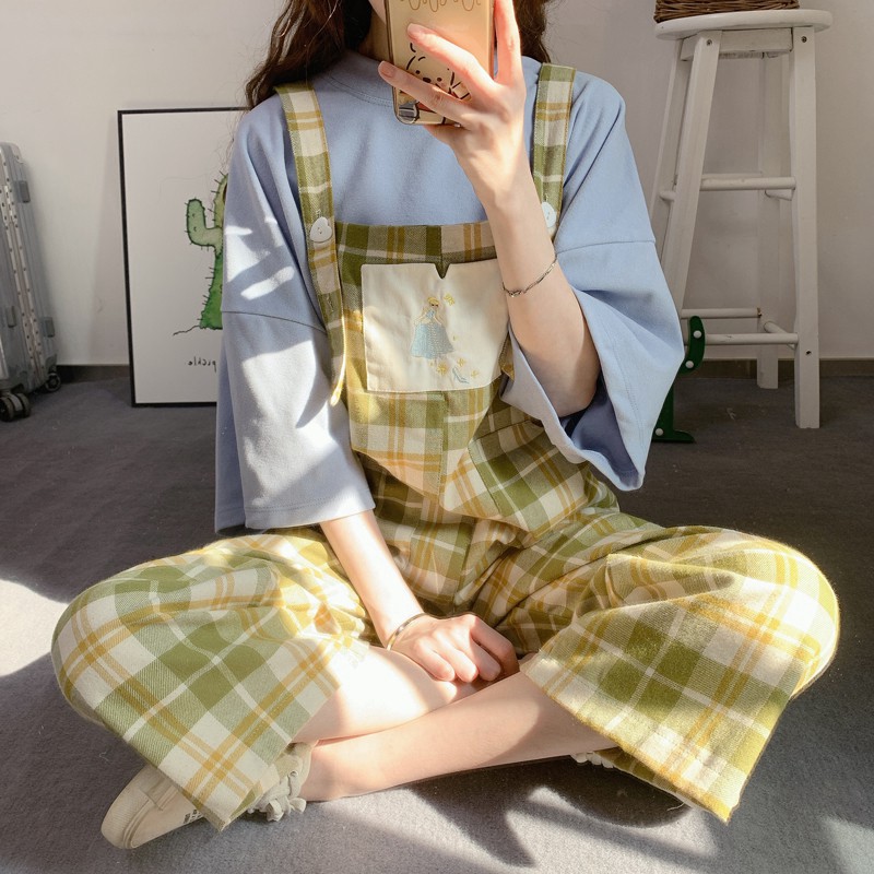 [ORDER TMALL 149 ] Yếm Caro Công Chúa Nhỏ Cute 2 Màu | BigBuy360 - bigbuy360.vn