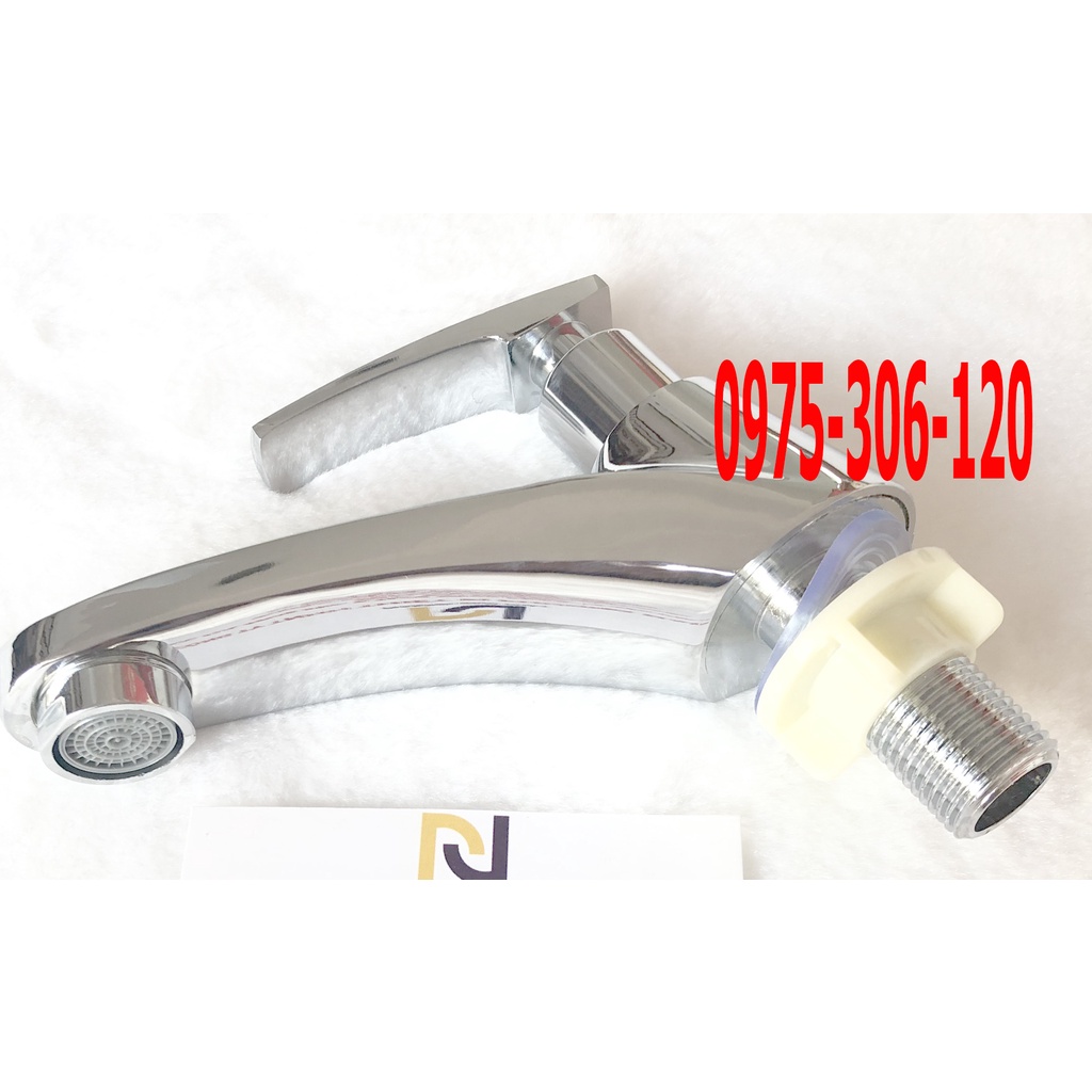Vòi Rửa Mặt Lavabo Lạnh N6004 đồng thau si sáng bóng la si lạnh tay cung