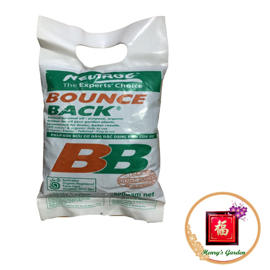 Phân Hữu Cơ Đậm Đặc Dạng Viên Bounce Back - #167# 0,5kg