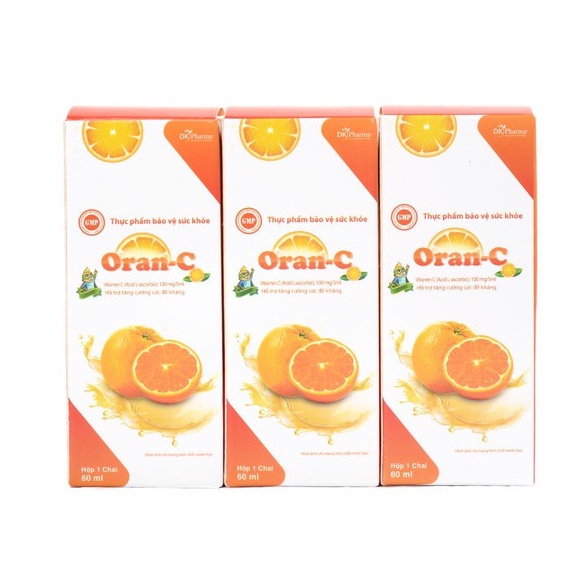 ORAN-C – Bổ sung vitamin C, chống oxy hoá, hỗ trợ tăng cường sức đề kháng cho trẻ nhỏ (60ml)