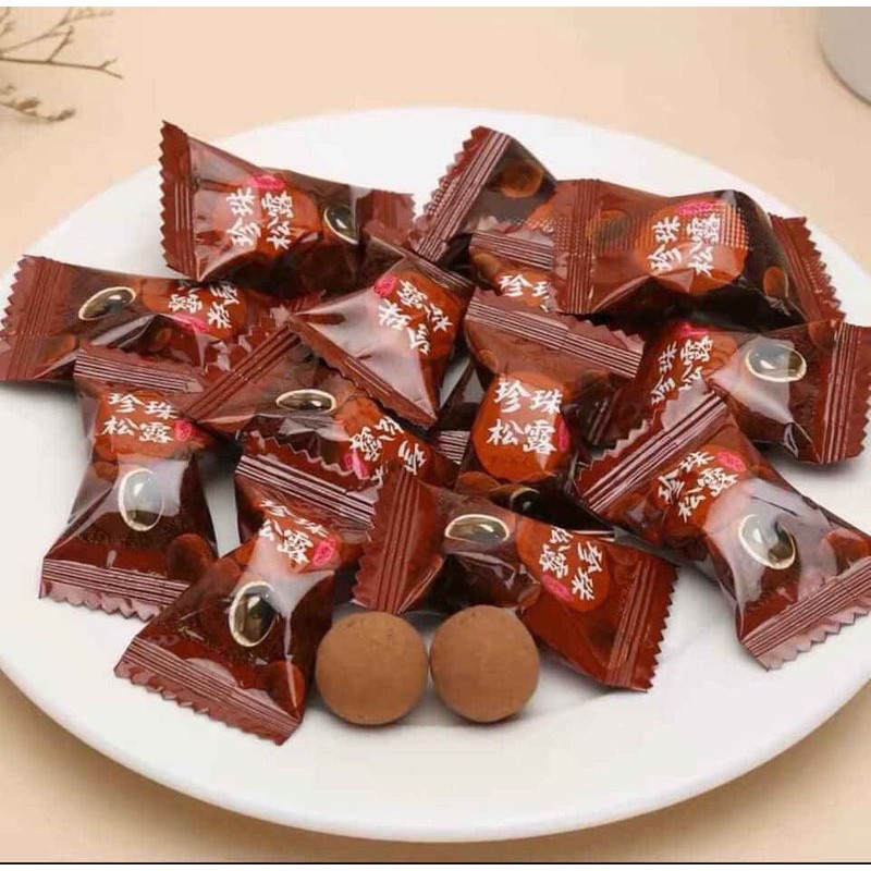 Kẹo Trà Sữa Trân Châu Phủ Cacao Rih Rih Wang Đài Loan 120gr