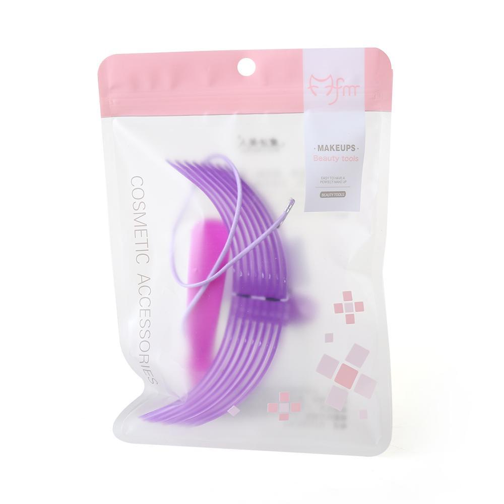 Set 8 Cặp Khuôn Vẽ Lông Mày Tái Sử Dụng Tiện Lợi