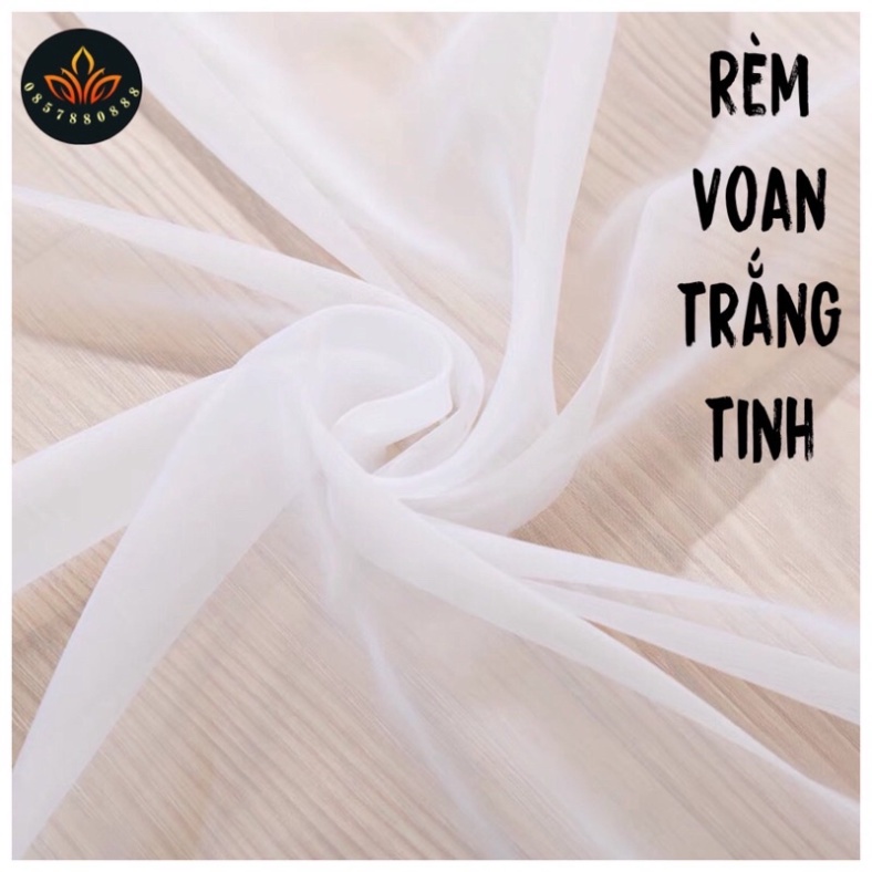 Rèm voan 💥 HÀNG LOẠI 1 💥 Rèm may sẵn, rèm voan trắng trơn sang trọng