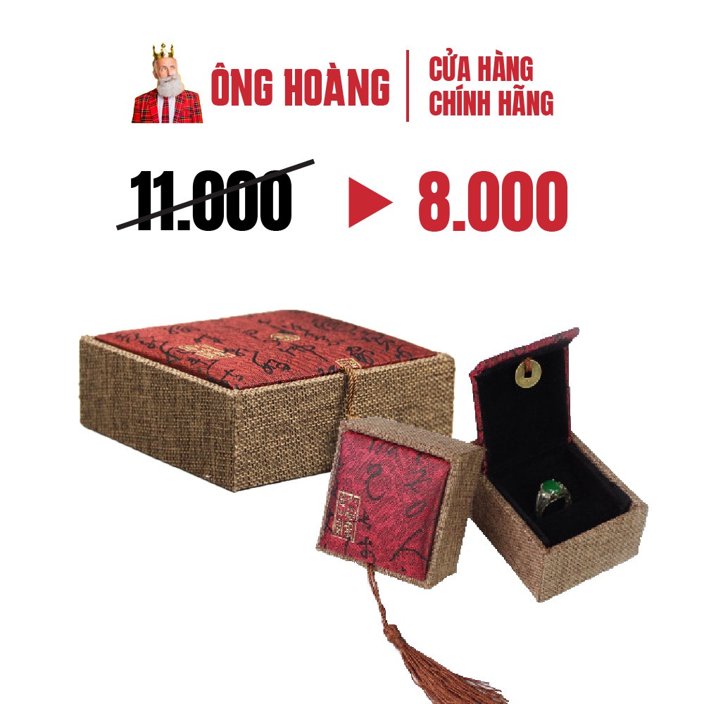 Hộp gấm cao cấp đựng vòng tay, nhẫn, vật phẩm phong thủy sang trọng