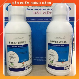 [XẢ KHO] Thuốc diệt muỗi BIOPER 55EC nhập khẩu Hàn Quốc chai 1 lít