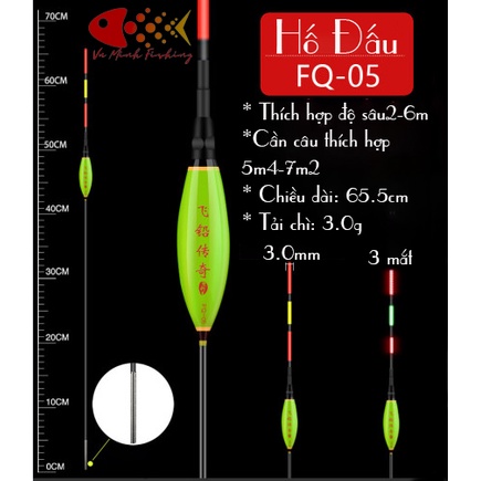 Phao Hố Đấu Ngày Đêm Cao Cấp. Phao Câu Cá Hố Đấu Tăm To, Đèn Sáng. Độ Nhạy Cao {Tặng Kèm Pin}