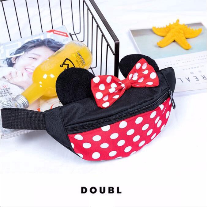 Túi Đeo Chéo Hình Chuột Mickey Minnie Dễ Thương Cho Bé