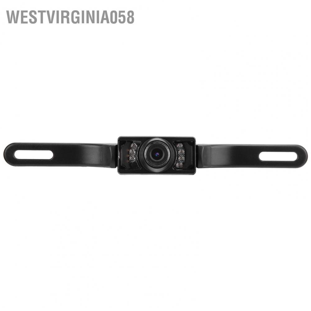 Westvirginia058 HD Waterproof LED License Plate Frame Car Rear View Reverse Parking Camera