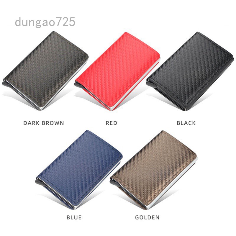 Ví Đựng Thẻ Tín Dụng / Danh Thiếp / Danh Thiếp / Danh Thiếp Bằng Sợi Carbon Chống Rfid Đa Năng Cho Nam