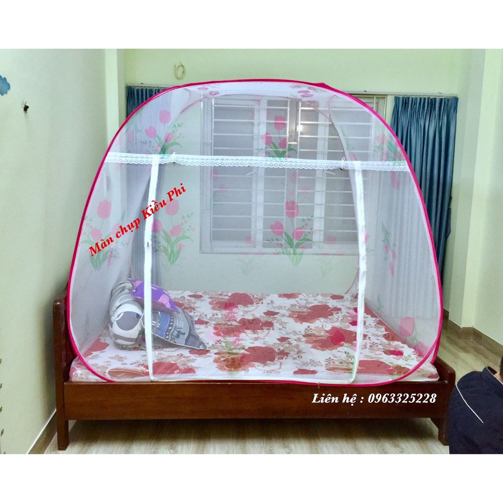 Mùng Chụp Tự Bung MÀN KIỀU PHI 1m2 1m6 1m8 2m2  - hàng cao cấp dày dặn, chắc chắn