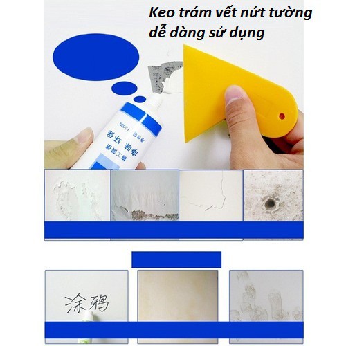 Keo vá trám tường, phục hồi vết nứt, mốc, bẩn, làm mới tường nhà