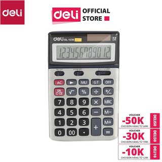 Máy tính kỹ thuật 12 số Deli, Bạc E1239 [Deli]