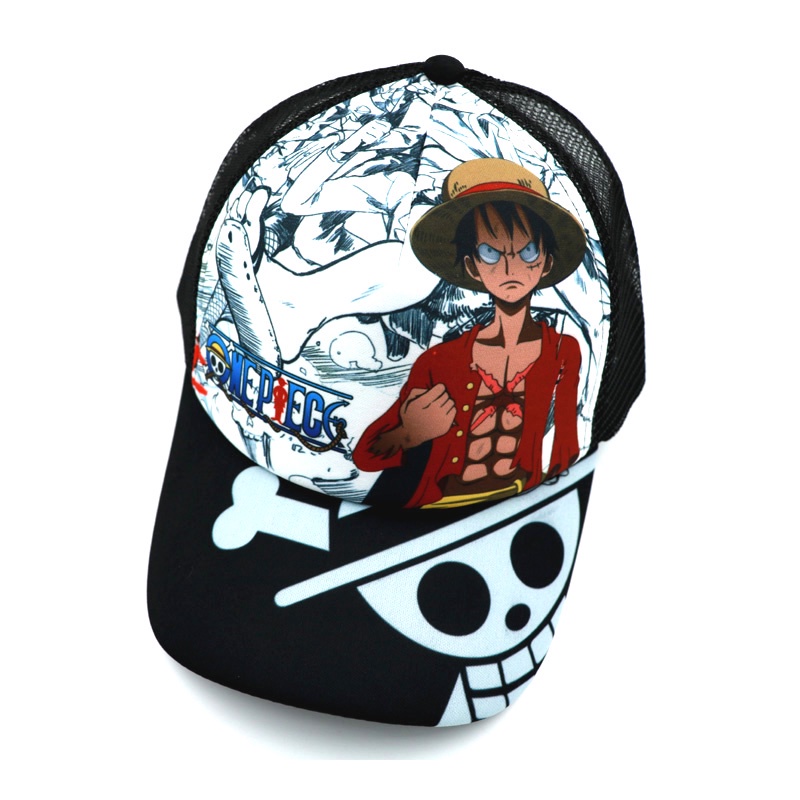 Mũ Lưỡi Trai Phong Cách Hoạt Hình ONE PIECE Monkey D Luffy Size Có Thể Điều Chỉnh