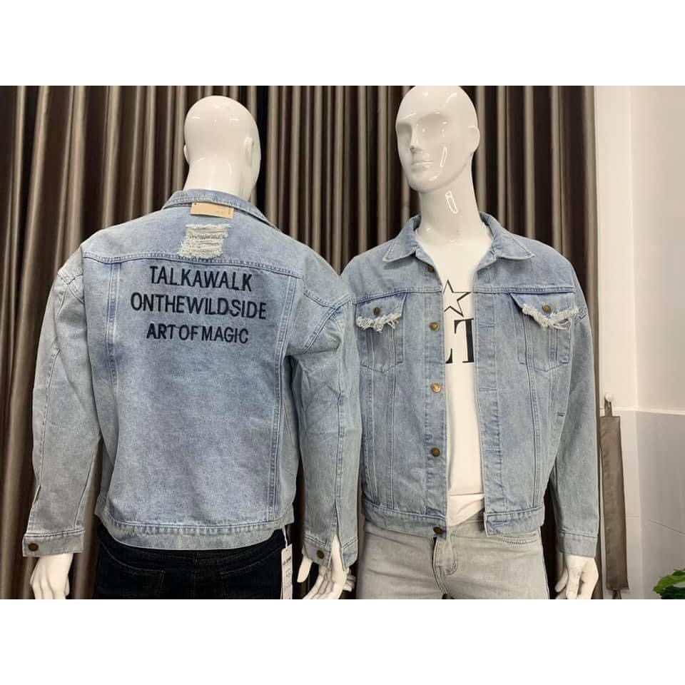 [Freeship] Áo khoác jean NAM NỮ UNISEX thời trang Noble OT879 (HÀNG CHẤT LƯỢNG)