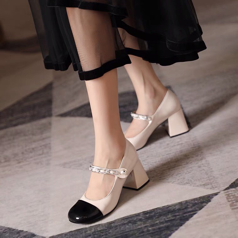 Giày Mary Janes Size 31 32 33 Phong Cách Retro Pháp Thời Trang Xuân Thu 2022