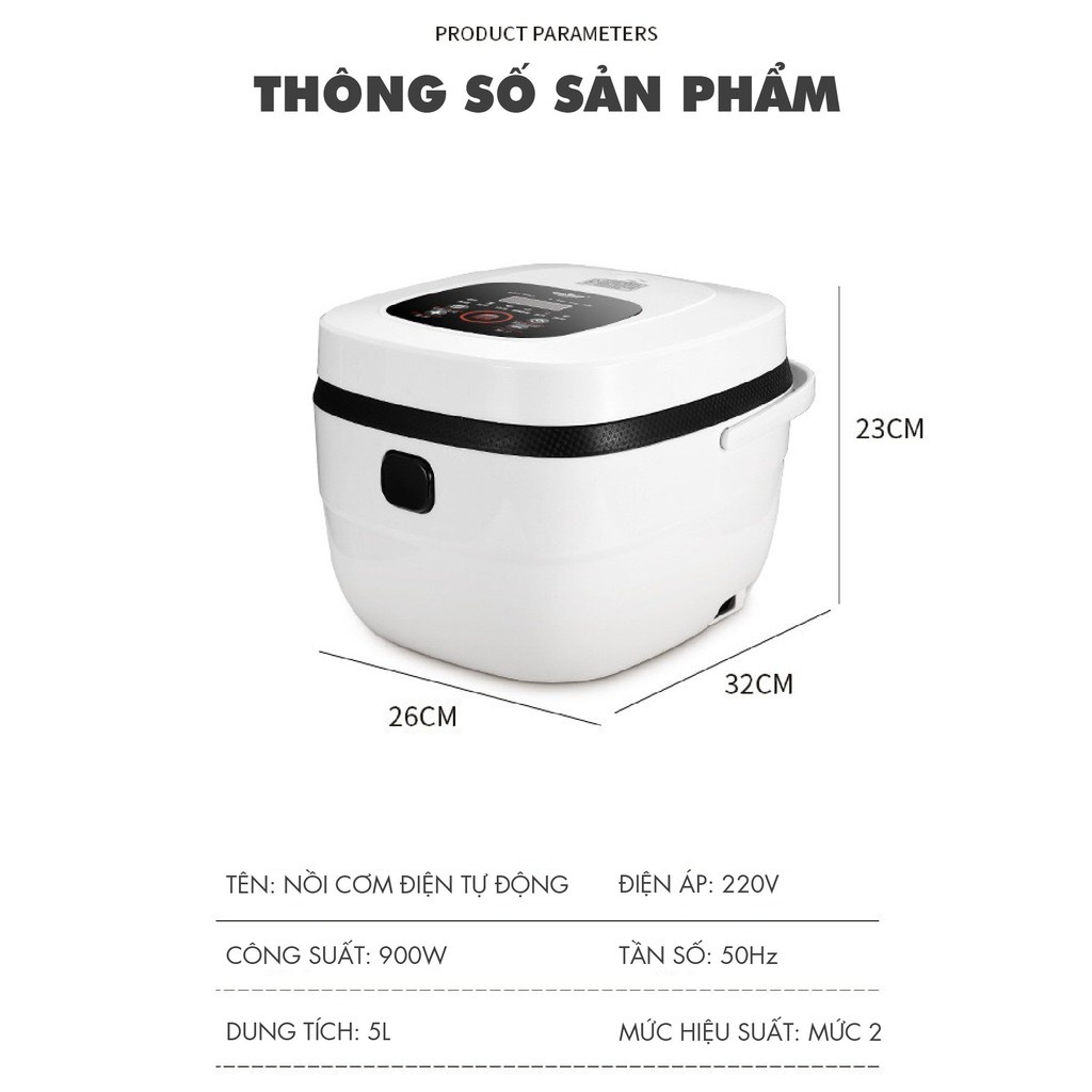 [SALE NGẬP LỐI LÊN TỚI 80%] NỒI CƠM ĐIỆN TỬ 5L