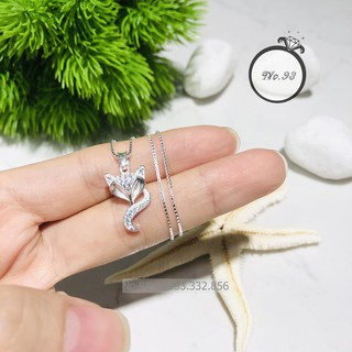 Dây chuyền nữ Bạc Ý 925 mặt hồ ly trang sức cao cấp No.93 Jewelry vòng cổ nữ đẹp